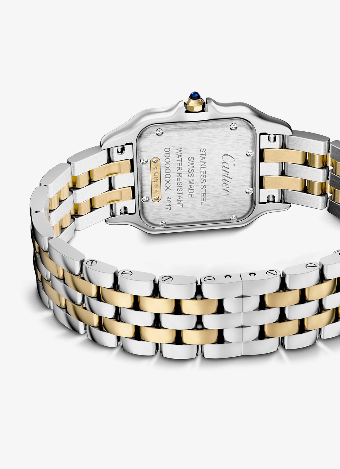 Cartier Panthère de Cartier horloge, medium model van 18 karaat geelgoud en staal CRW2PN0019 - detail 3 zilver