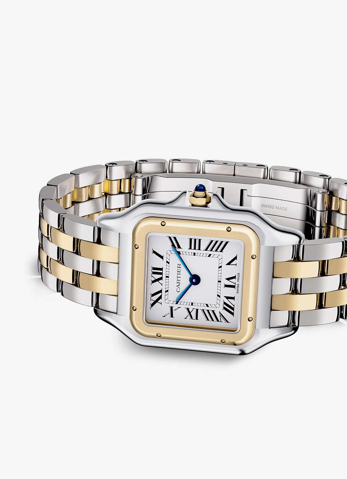 Cartier Panthère de Cartier horloge, medium model van 18 karaat geelgoud en staal CRW2PN0019 - detail 4 zilver