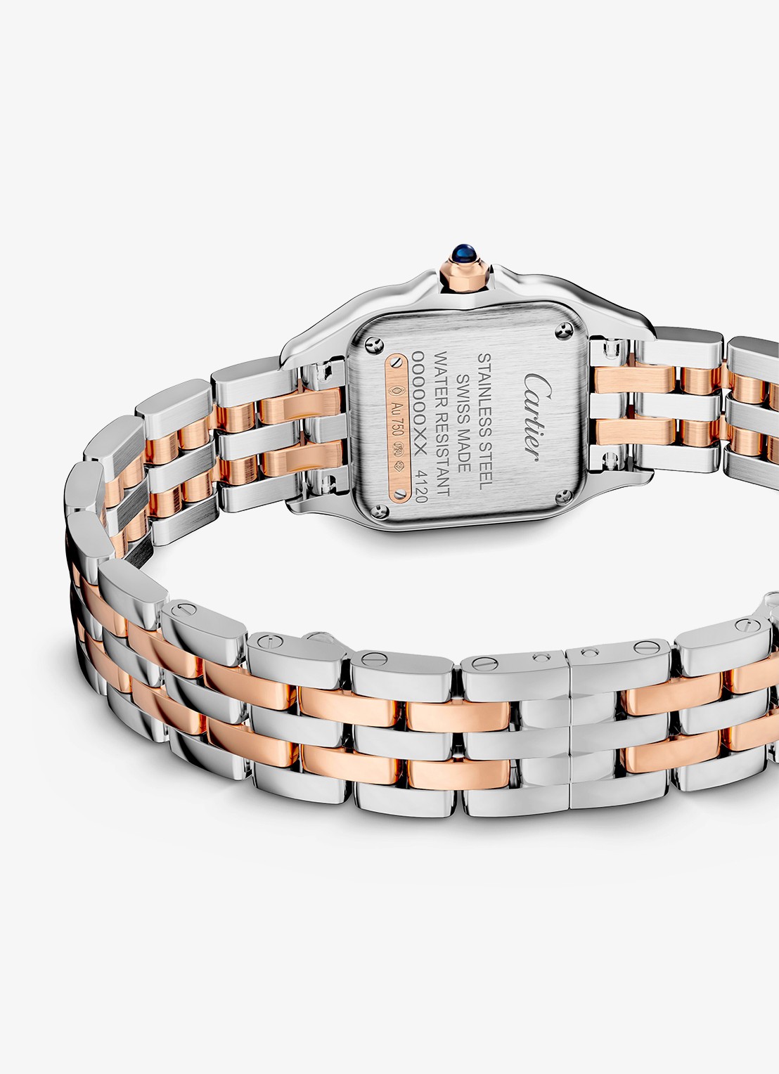 Cartier Panthère de Cartier horloge van 18 karaat roségoud en staal met diamant CRW3PN0014 - detail 4 roségoud