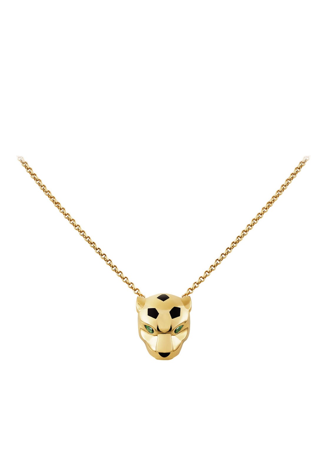 Cartier Panthère de Cartier ketting van 18 karaat geelgoud met onyx en tsavoriet CRB7224700 - detail 2 geelgoud