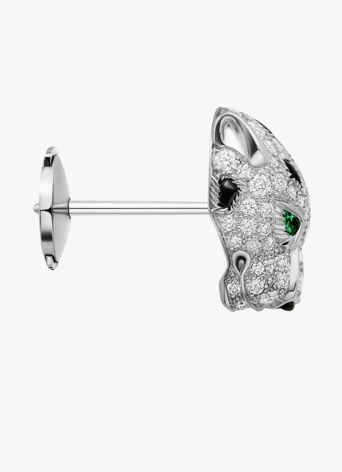 Cartier Panthère de Cartier oorknopjes van 18 karaat witgoud met smaragd, onyx en diamanten CRN8515269 - detail 4 witgoud