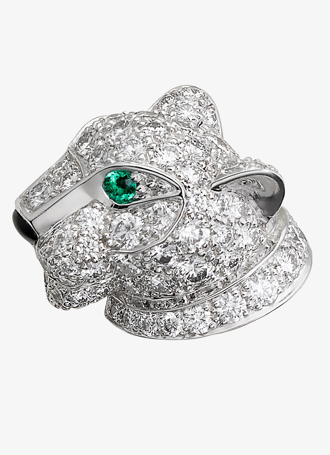 Cartier Panthère de Cartier oorstekers van 18 karaat witgoud met 1.54 ct diamant CRN8050700 - detail 3 witgoud
