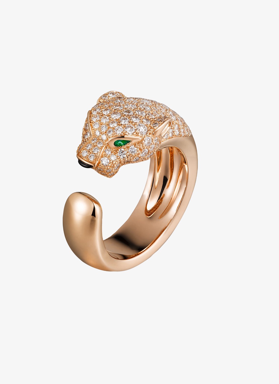 Cartier Panthère de Cartier ring, middel model van 18 karaat roségoud met 1.15 ct diamant CRN4742200 - achterkant 5 roségoud