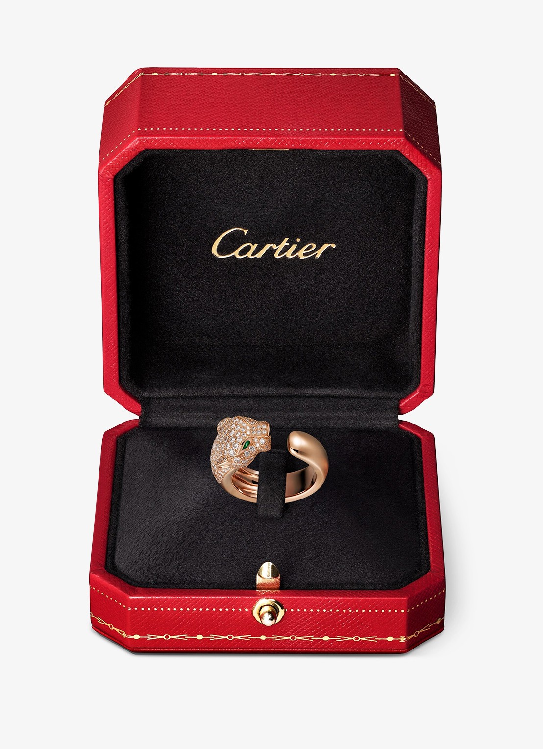 Cartier Panthère de Cartier ring, middel model van 18 karaat roségoud met 1.15 ct diamant CRN4742200 - detail 4 roségoud