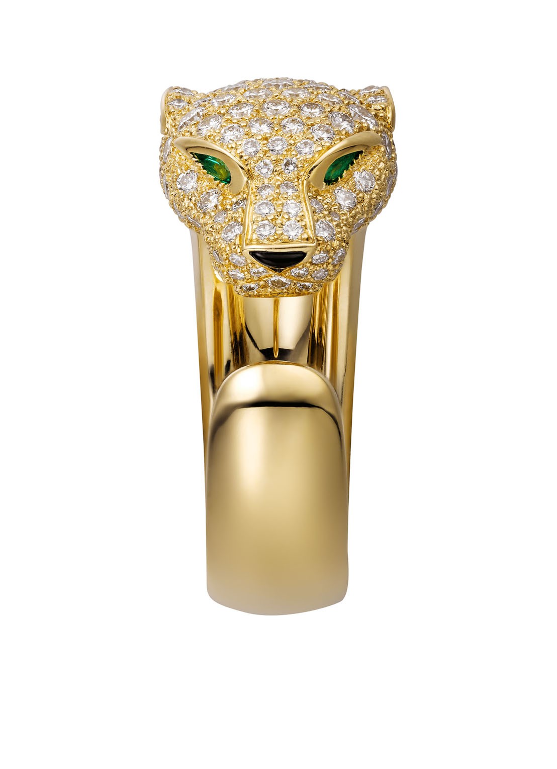 Cartier Panthère de Cartier ring van 18 karaat geelgoud met emerald, onyx en diamanten CRN4225000 - detail 3 geelgoud