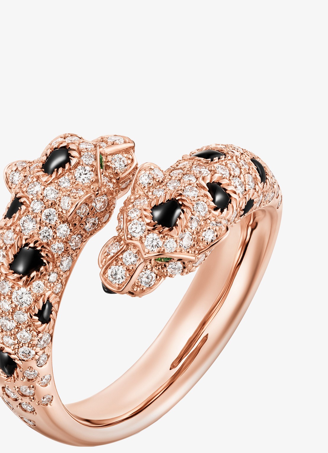 Cartier Panthère de Cartier ring van 18 karaat roségoud met onyx, smaragd en 0.92 ct diamant CRN4802600 - detail 3 roségoud