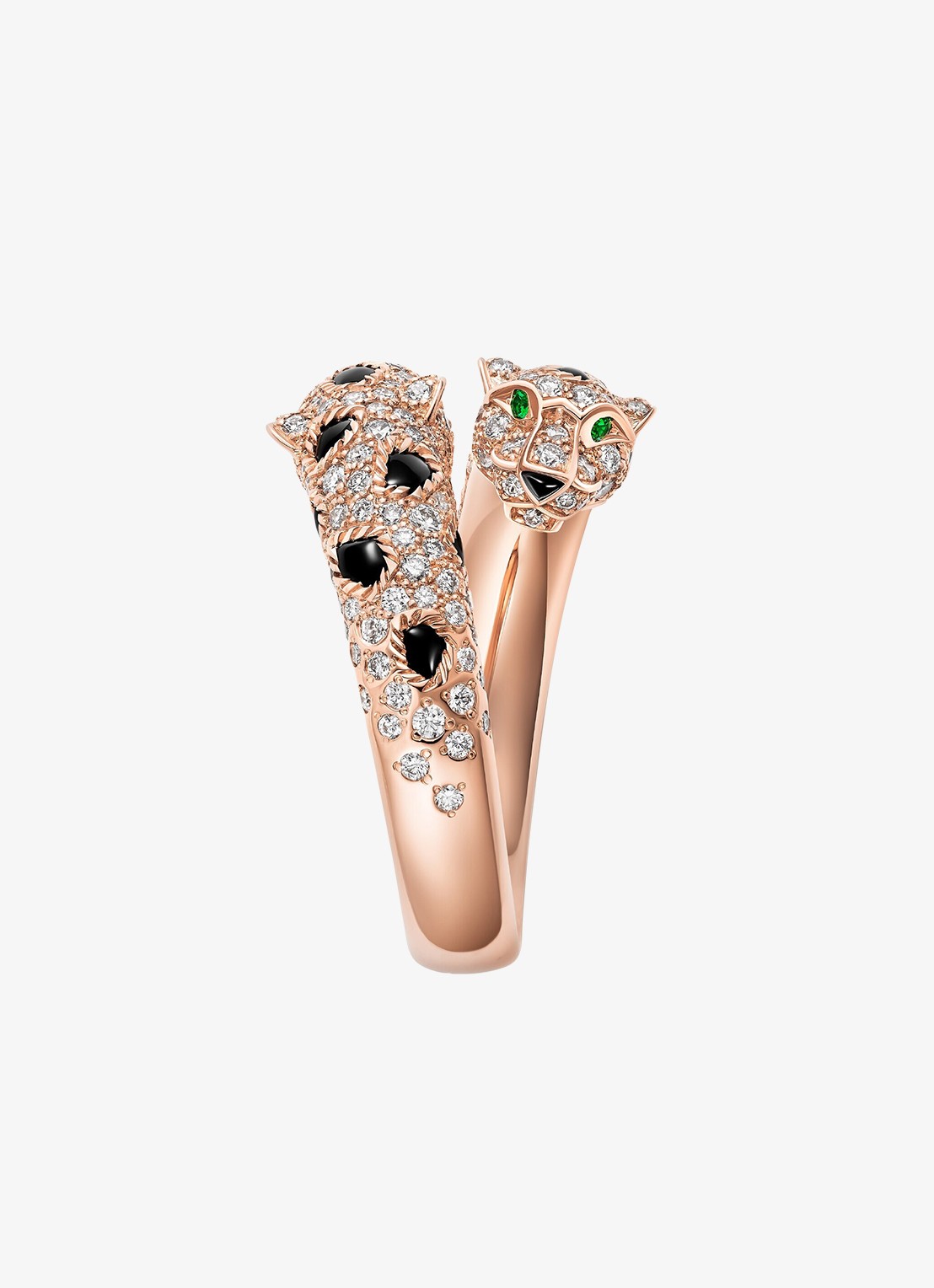 Cartier Panthère de Cartier ring van 18 karaat roségoud met onyx, smaragd en 0.92 ct diamant CRN4802600 - detail 4 roségoud