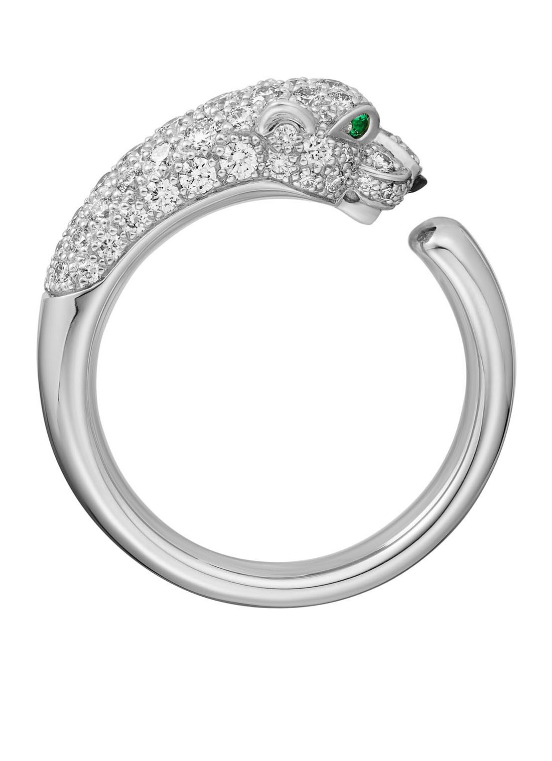 Cartier Panthère de Cartier ring van 18 karaat witgoud met diamanten CRN4765900 - voorkant 2 witgoud