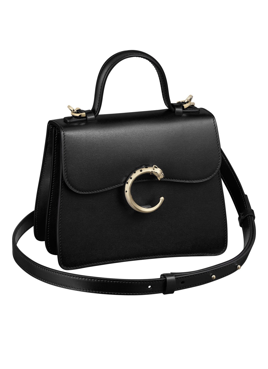 Cartier Panthère de Cartier-tas met handvat CRL1002325 - voorkant zwart
