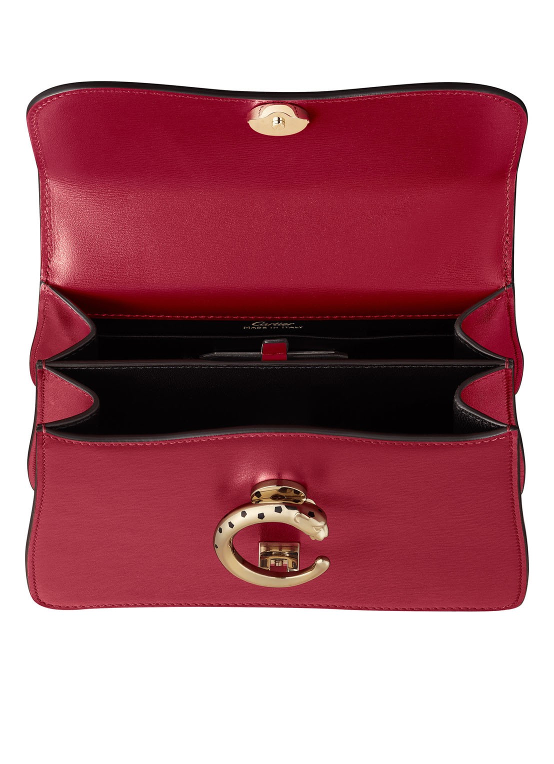 Cartier Panthère de Cartier-tas met handvat CRL1002326 - detail kersenrood