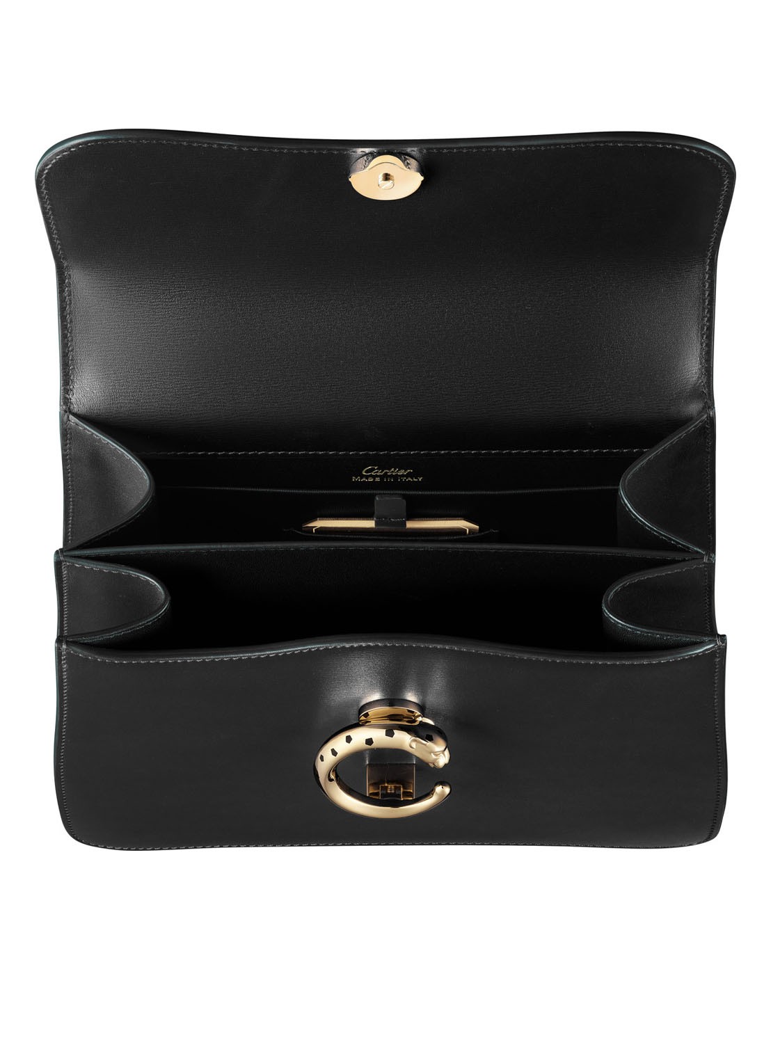 Cartier Panthère de Cartier-tas met handvat, klein model CRL1002323 - detail zwart