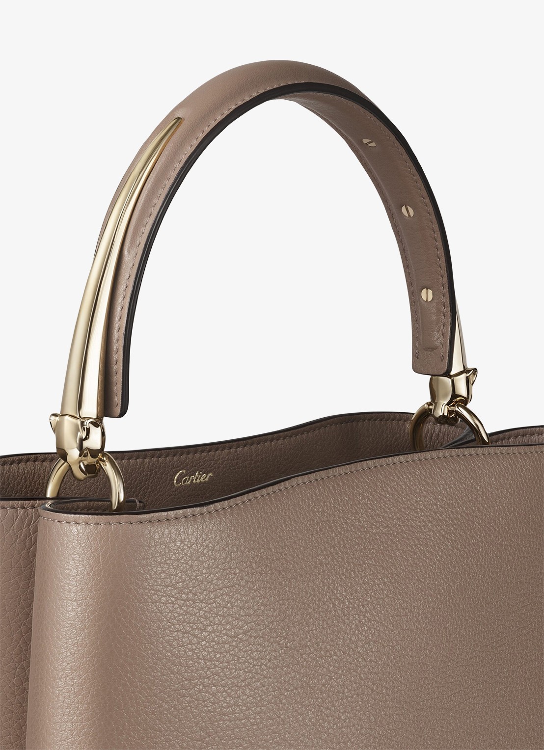 Cartier Panthère Double de Cartier Small handtas van kalfsleer CRL1002642 - detail 3 taupe