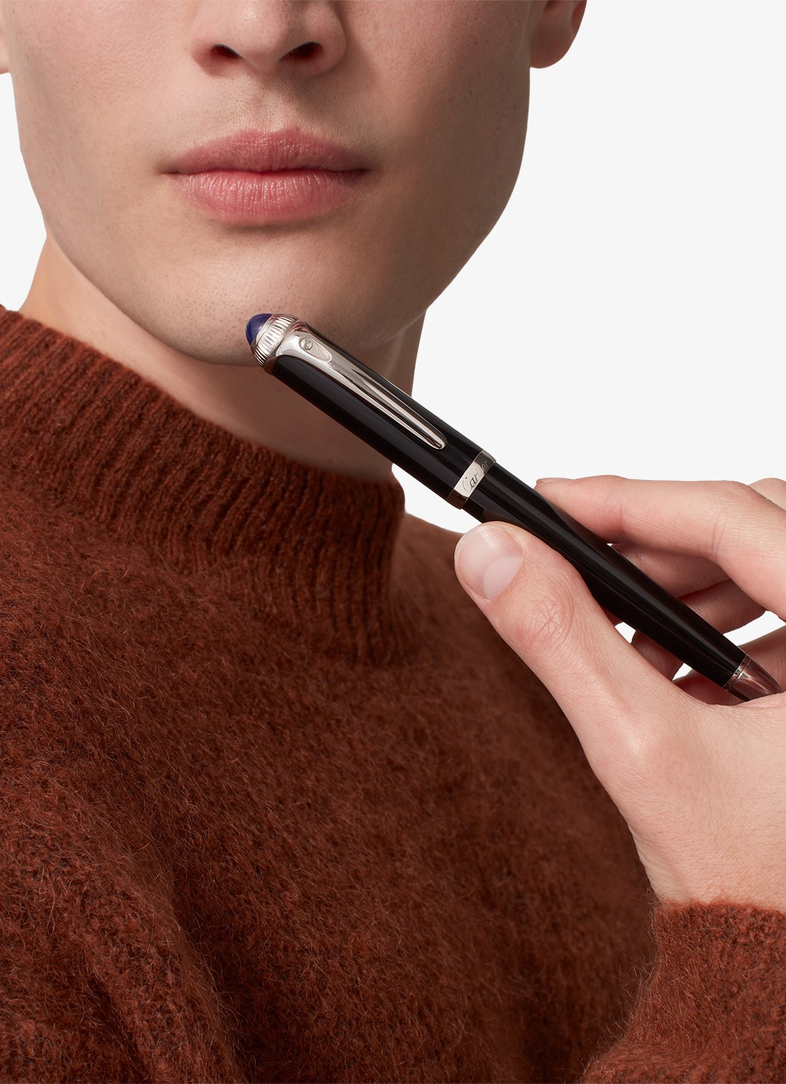Cartier R de Cartier pen met composiet CROP000209 - achterkant zwart
