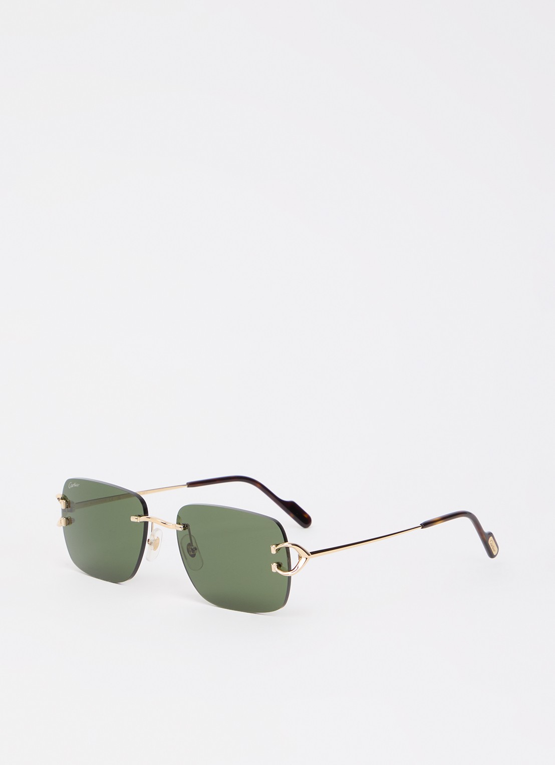 Cartier Retro zonnebril CT0330S - voorkant goud