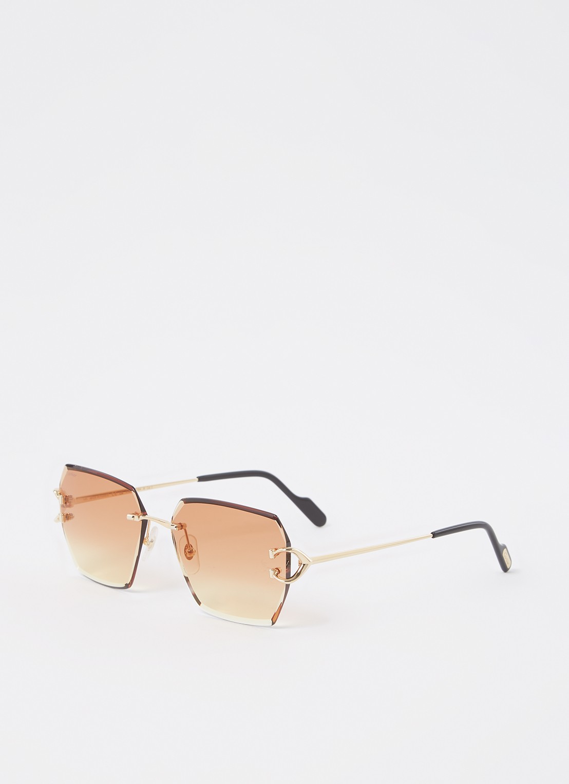 Cartier Retro zonnebril CT0466S - voorkant goud