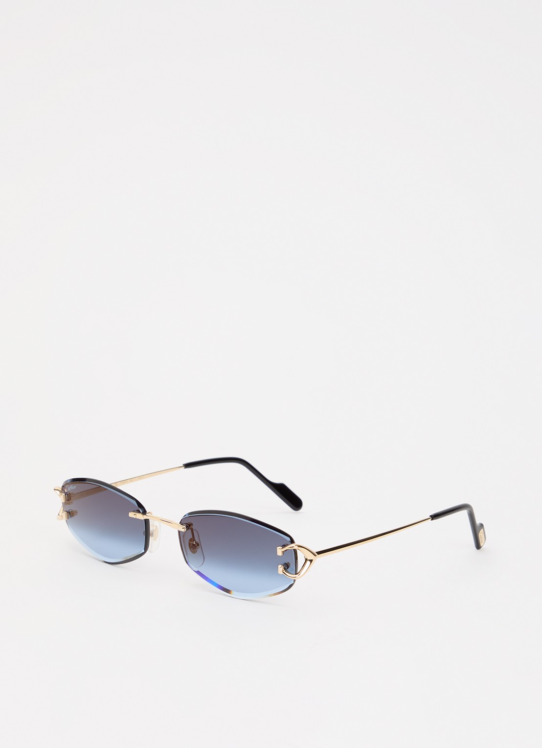 Cartier Retro zonnebril CT0467S - voorkant goud