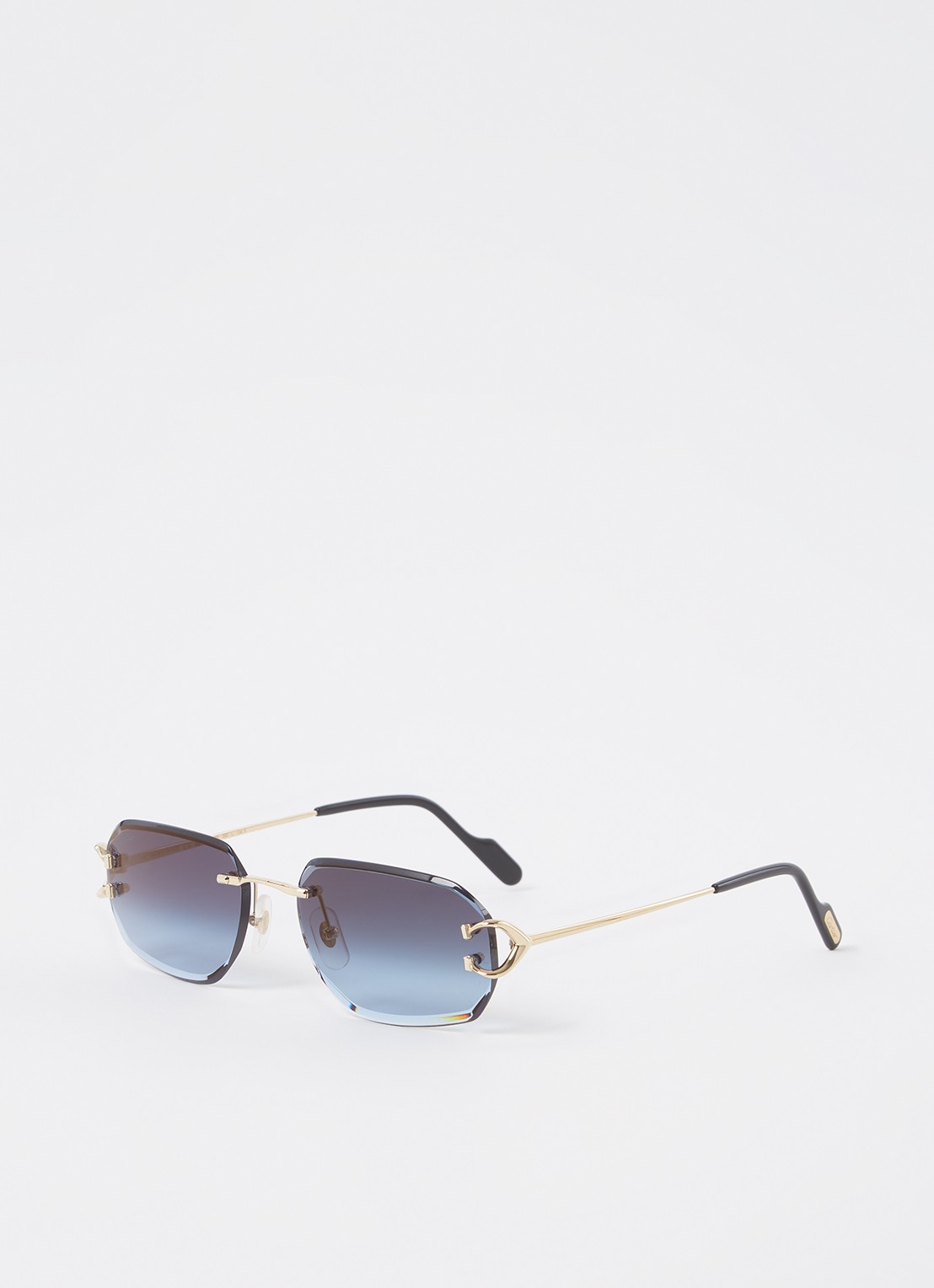 Cartier Retro zonnebril CT0468S - voorkant goud