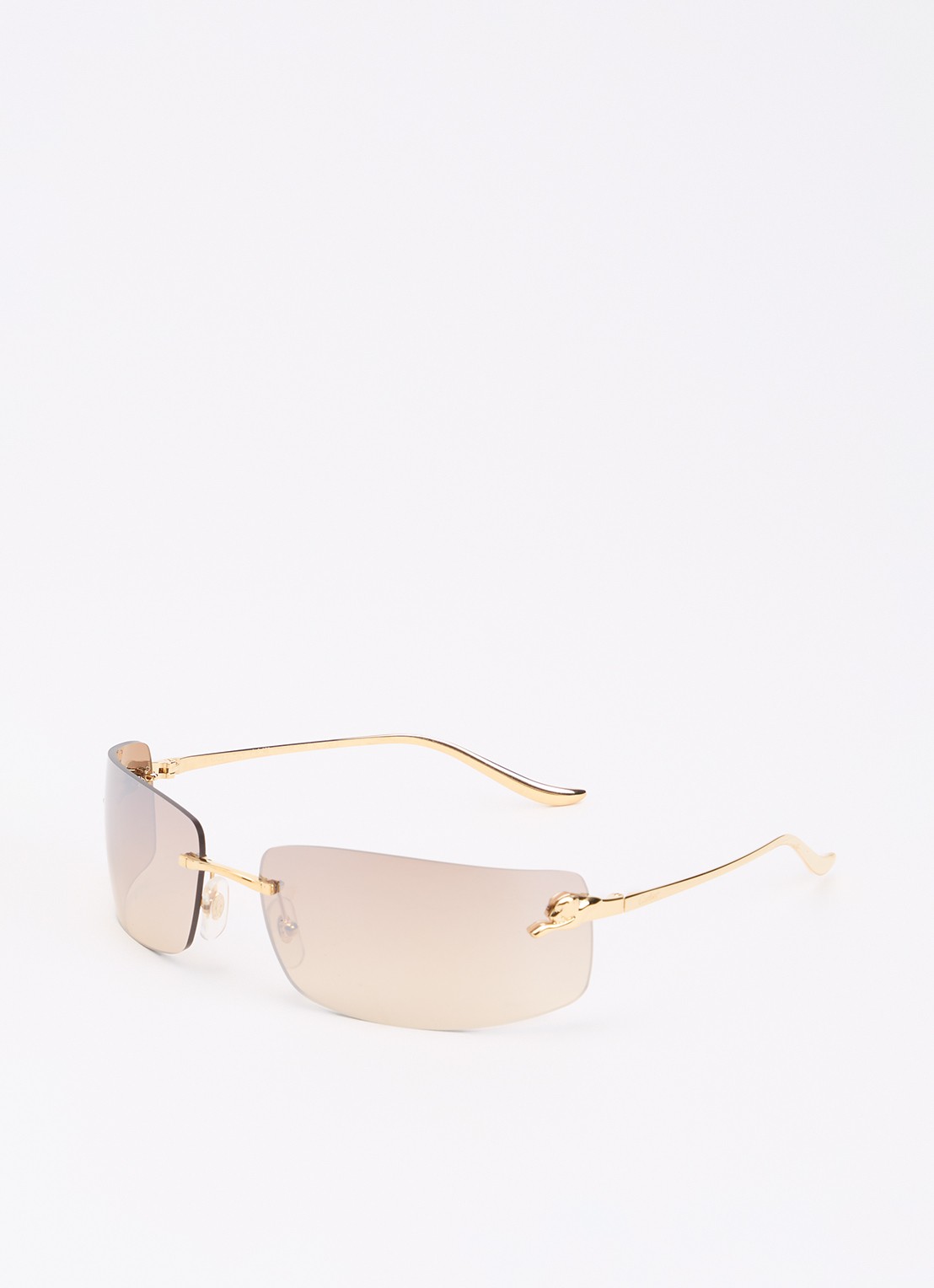 Cartier Retro zonnebril CT0503S - voorkant 4 goud