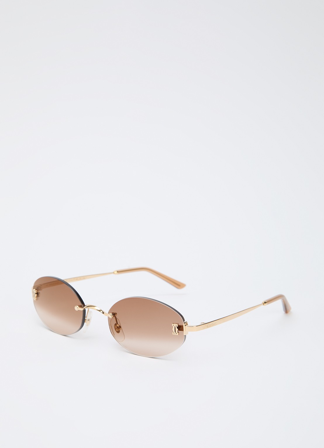 Cartier Retro zonnebril CT0529S - voorkant goud