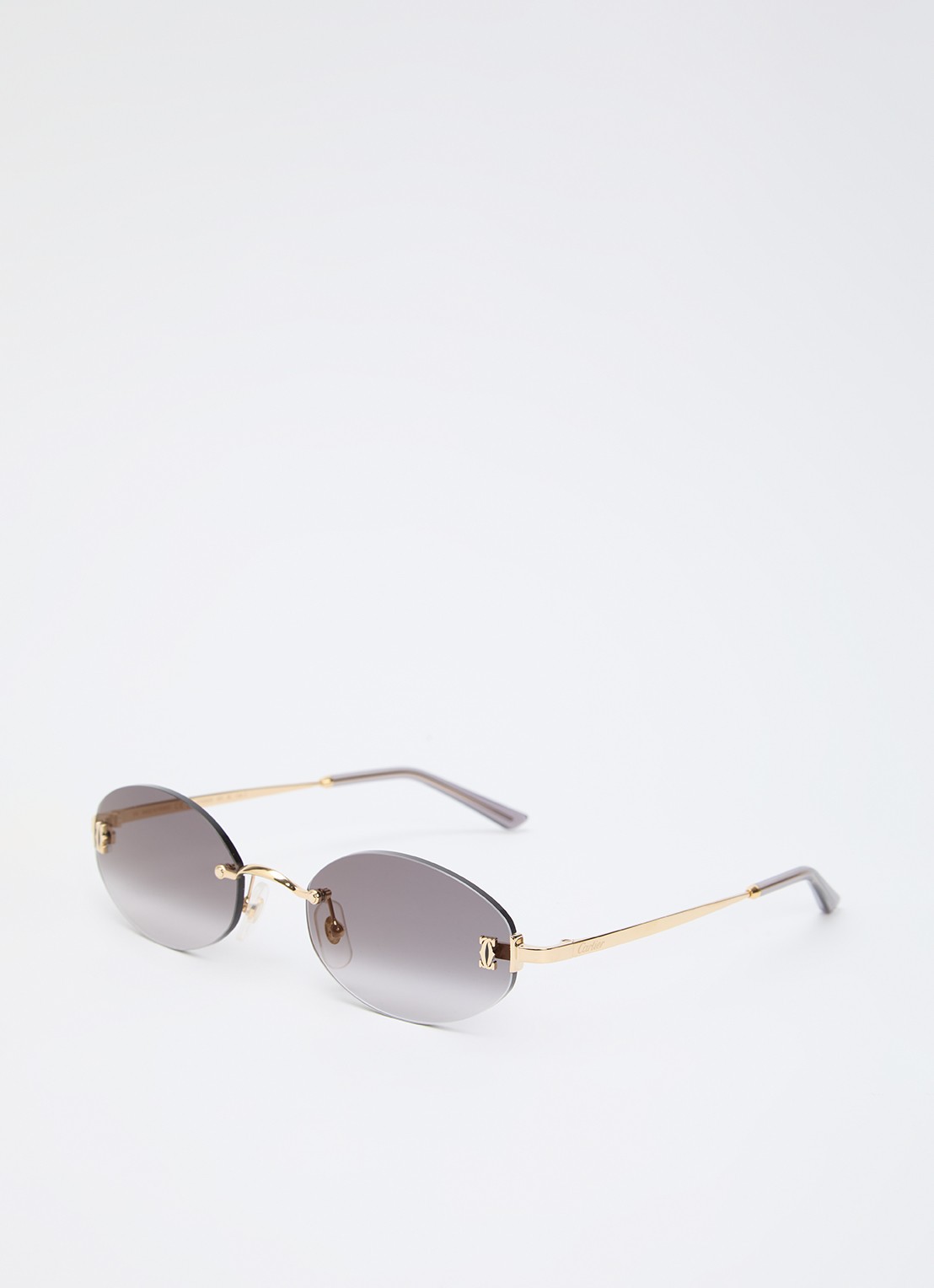 Cartier Retro zonnebril CT0529S - voorkant 4 goud