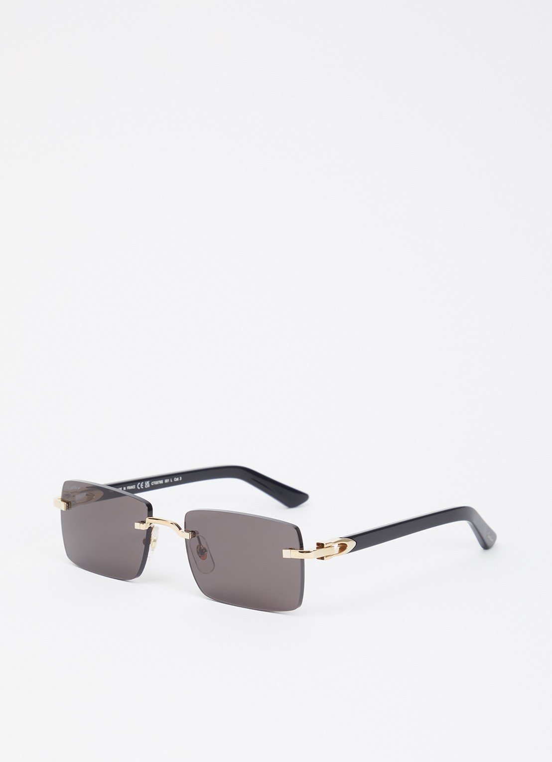 Cartier Retro zonnebril CT0579S - voorkant goud