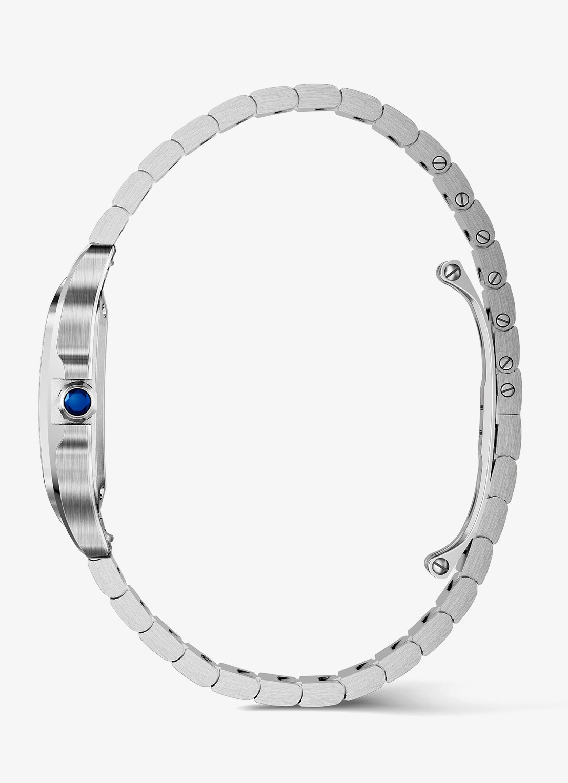Cartier Santos de Cartier horloge CRWSSA0082 - achterkant 8 zilver