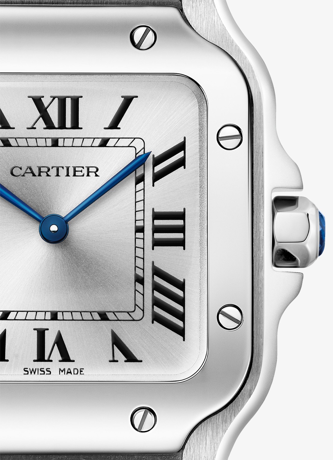 Cartier Santos de Cartier horloge CRWSSA0082 - detail 3 zilver