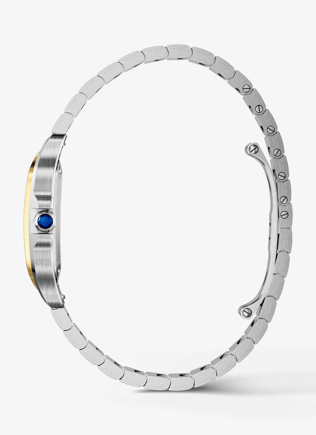 Cartier Santos de Cartier horloge, small model van 18 karaat geelgoud en staal CRW2SA0033 - detail 4 geelgoud