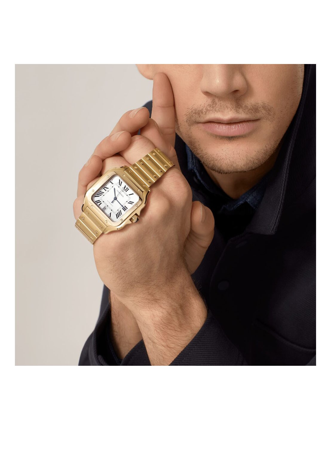 Cartier Santos de Cartier large horloge van 18 karaat geelgoud CRWGSA0042 - detail 3 geelgoud