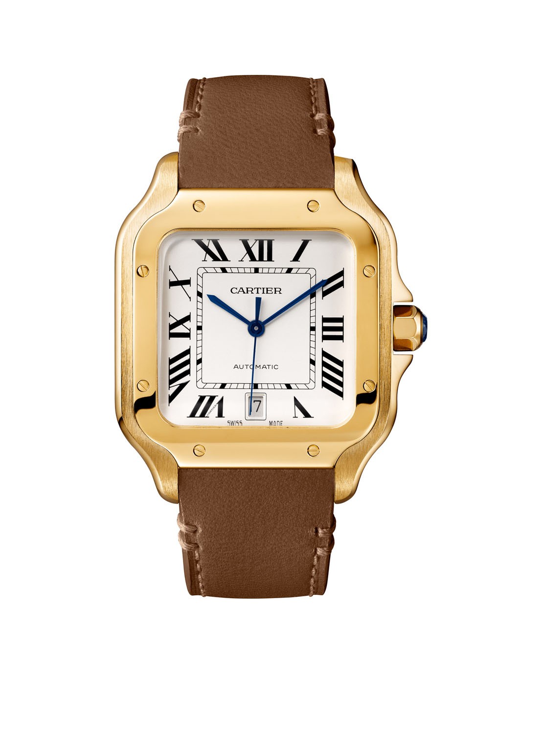Cartier Santos de Cartier large horloge van 18 karaat geelgoud CRWGSA0042 - voorkant 2 geelgoud