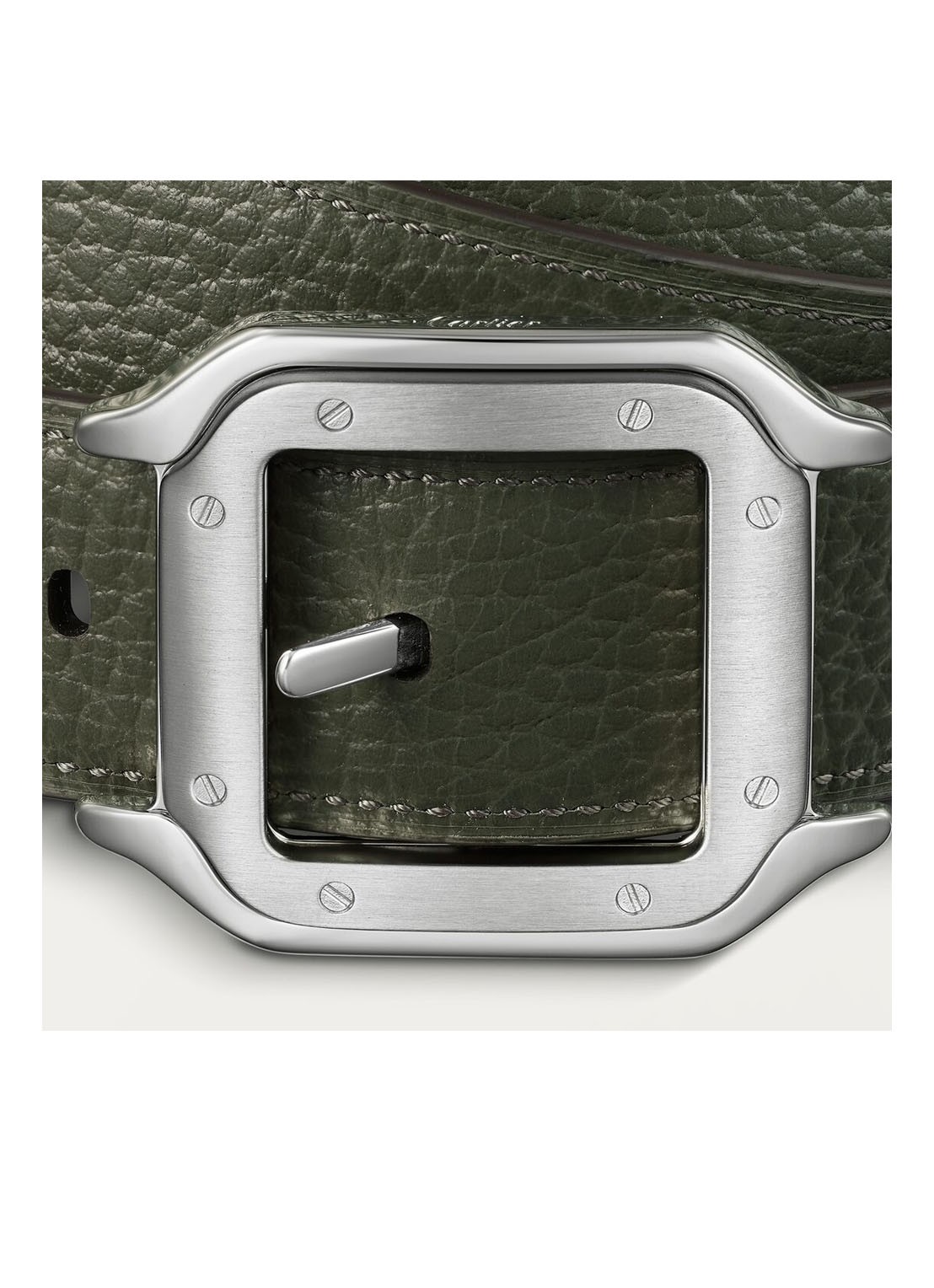 Cartier Santos de Cartier riem van leer CRL5000625 - detail 4 groen