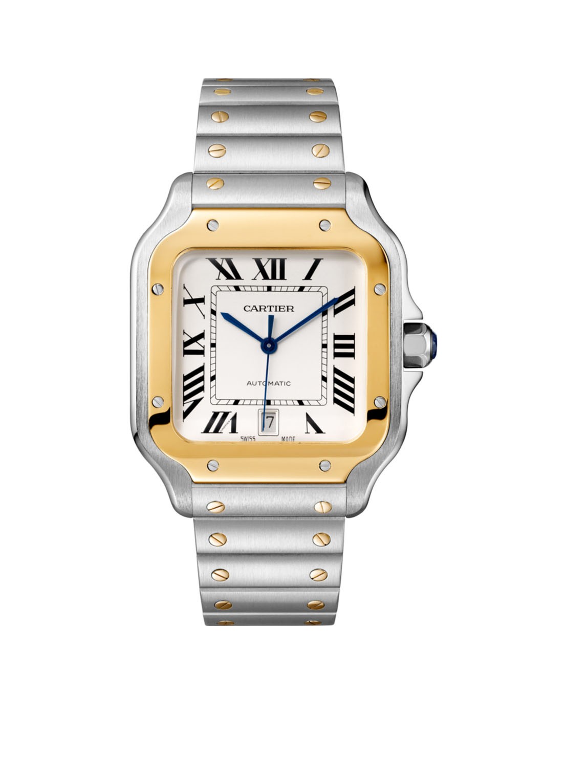 Cartier Santos de Cartier watch CRW2SA0009 - detail 3 zilver
