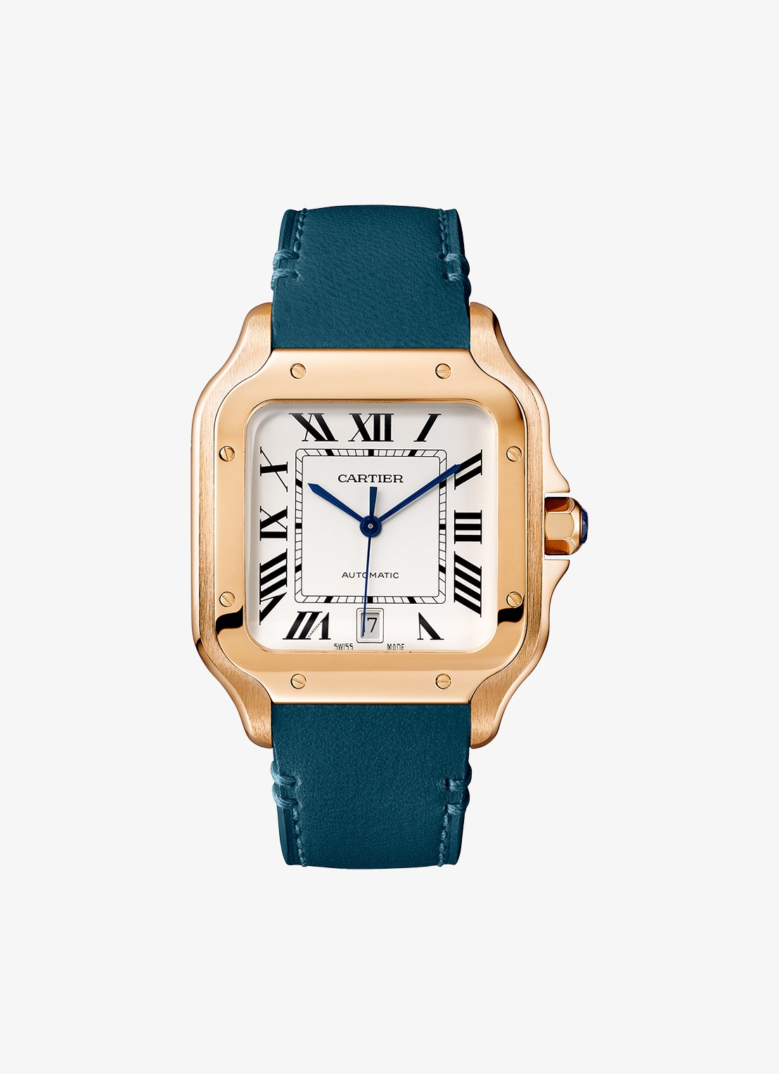Cartier Santos de Cartier watch - voorkant roségoud