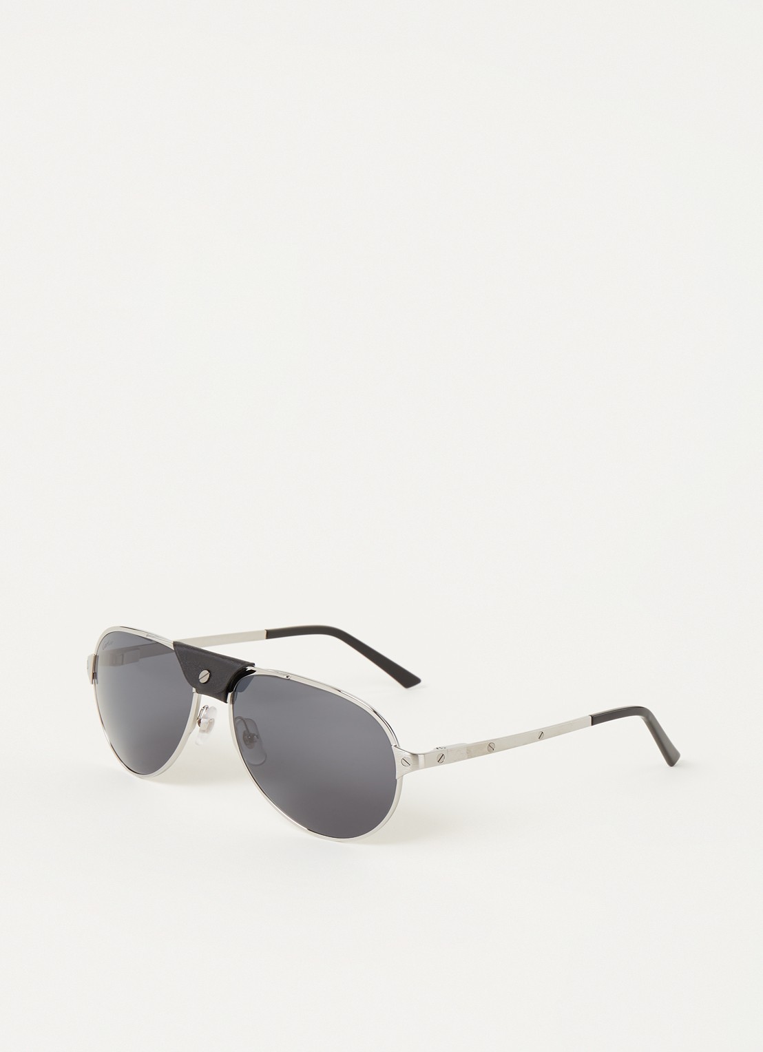 Cartier Santos De Cartier zonnebril CT0034S - voorkant 3 zilver