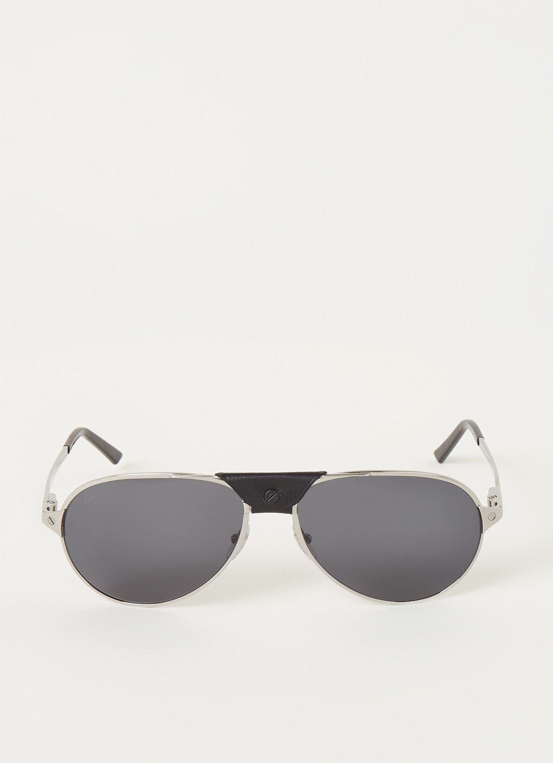 Cartier Santos De Cartier zonnebril CT0034S - voorkant 4 zilver