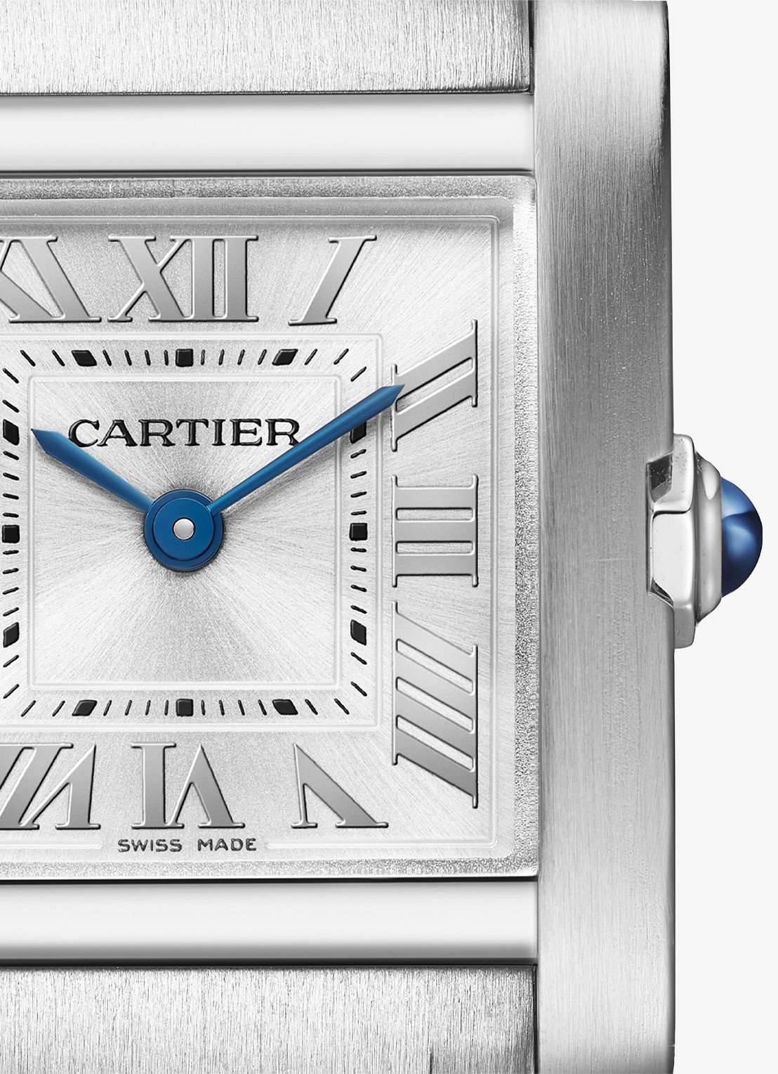 Cartier Tank Française horloge, small model CRWSTA0129 - detail 3 zilver