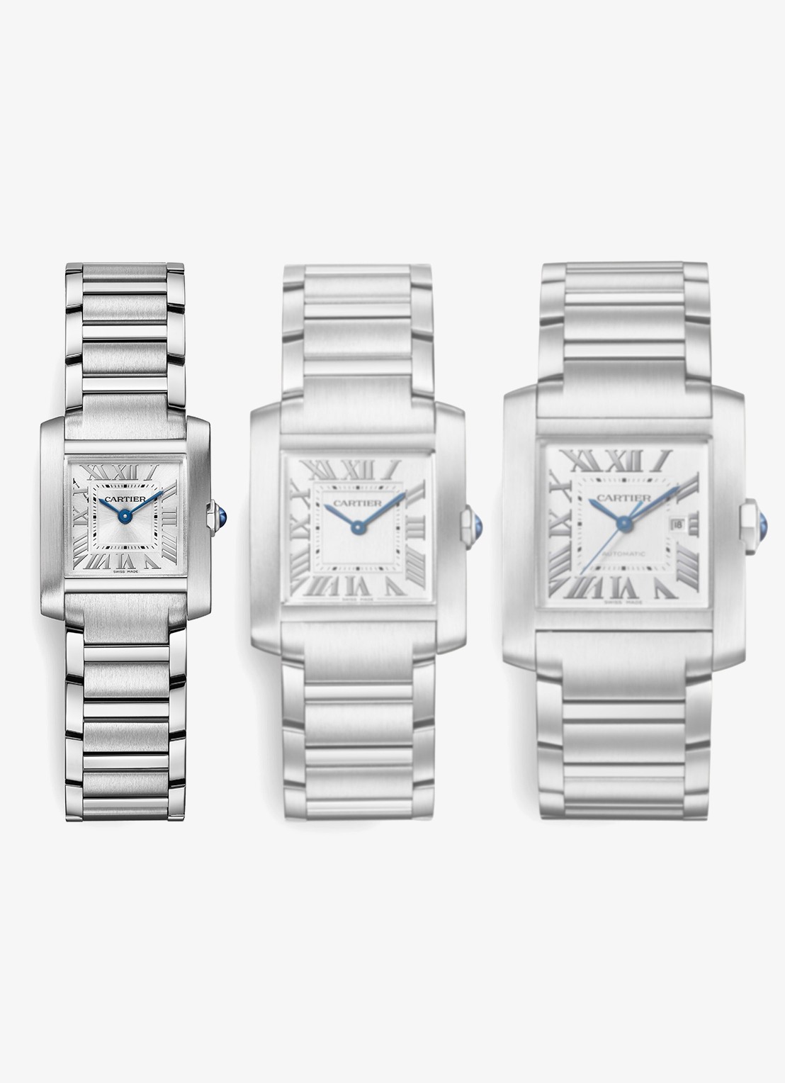 Cartier Tank Française horloge, small model CRWSTA0129 - detail 5 zilver