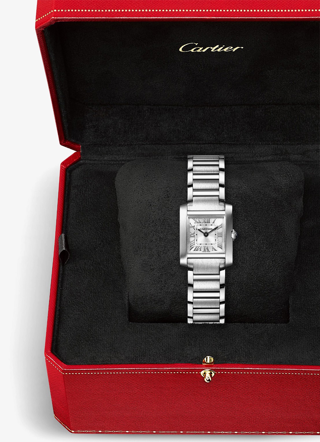 Cartier Tank Française horloge, small model CRWSTA0129 - detail 6 zilver