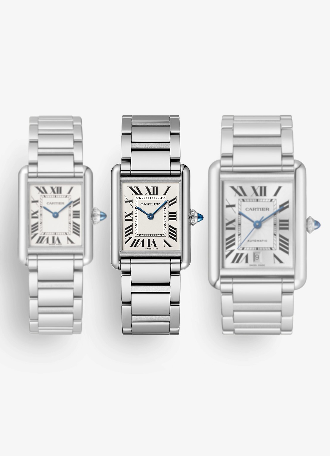 Cartier Tank Must de Cartier horloge, large model CRWSTA0106 - detail 5 zilver
