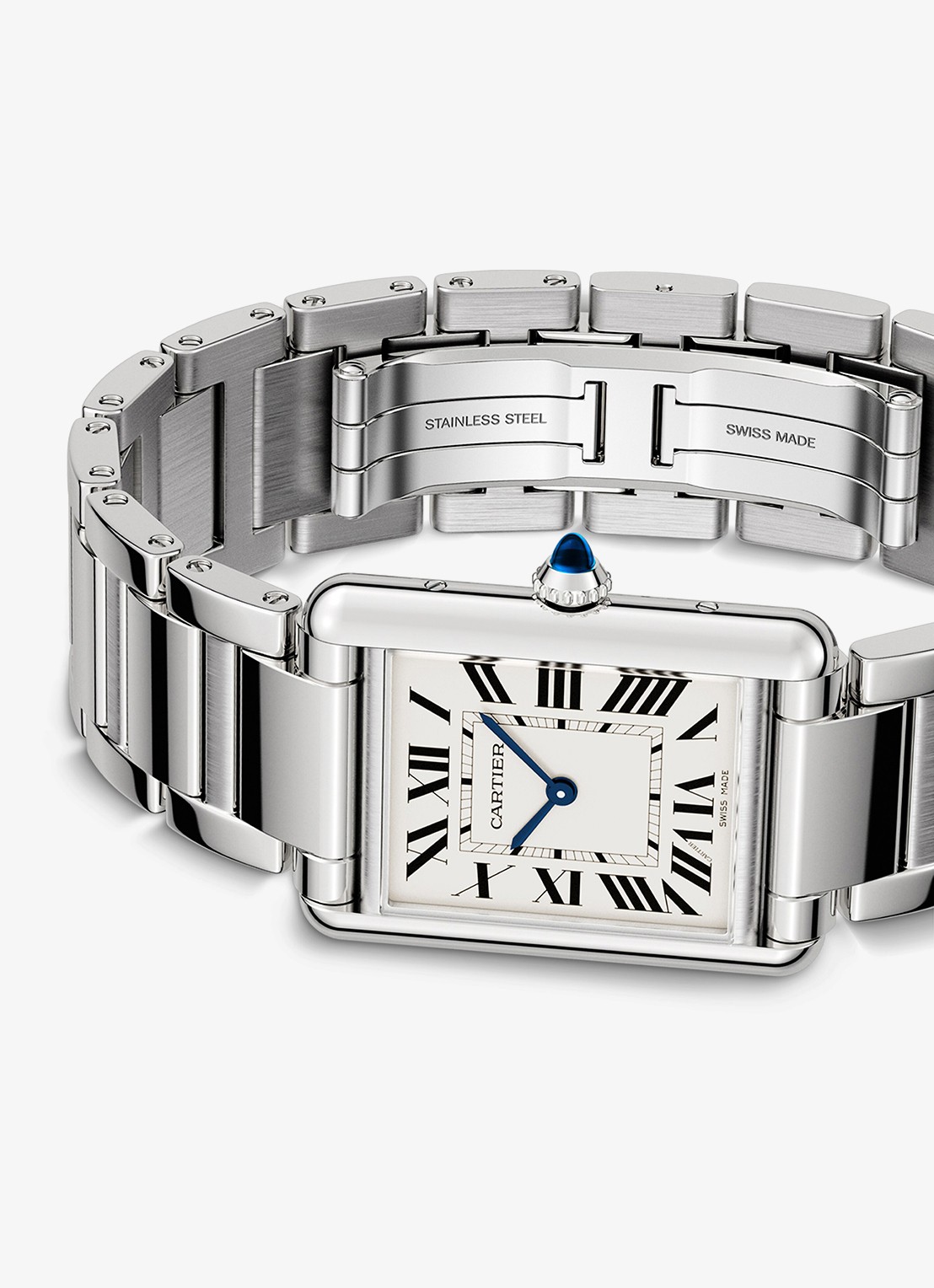 Cartier Tank Must de Cartier horloge, large model CRWSTA0106 - detail 6 zilver