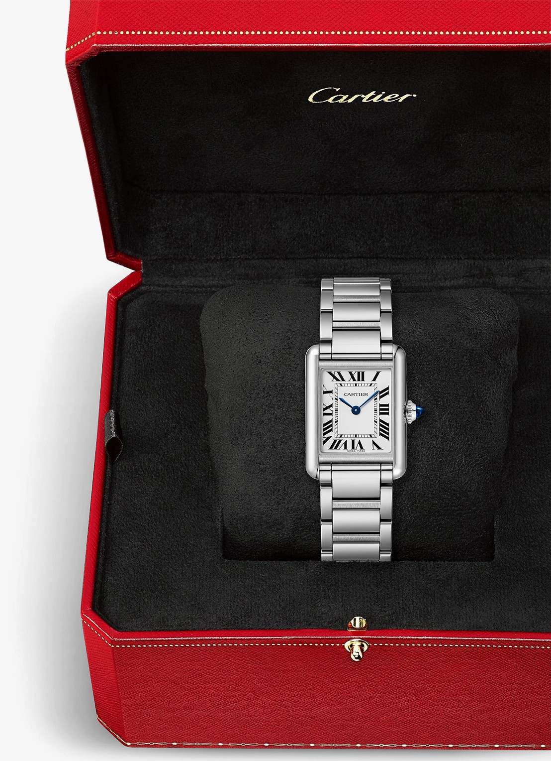 Cartier Tank must SolarBeat™ horloge CRWSTA0121 - detail 7 zilver