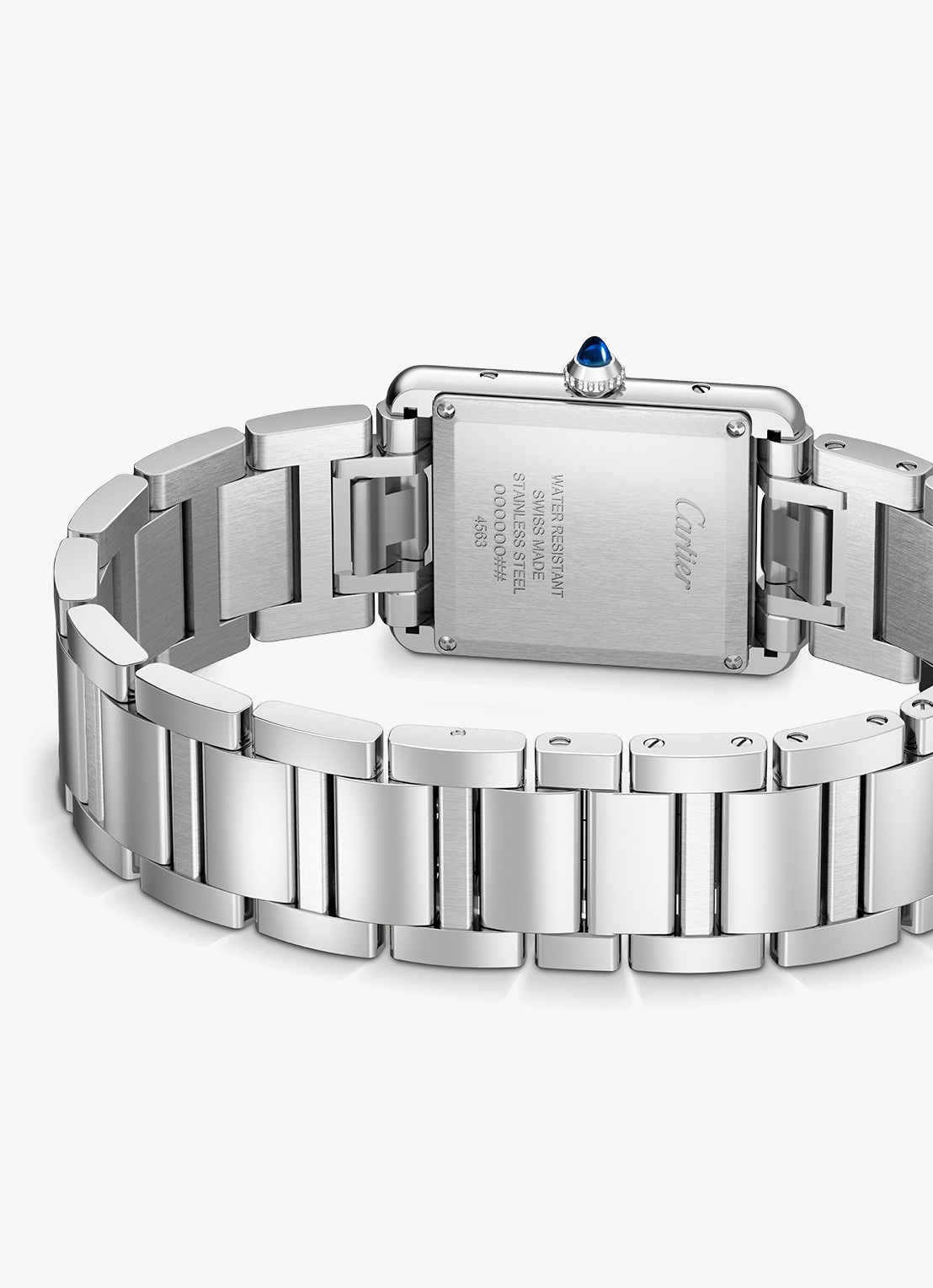 Cartier Tank must SolarBeat™ horloge CRWSTA0122 - detail 2 zilver