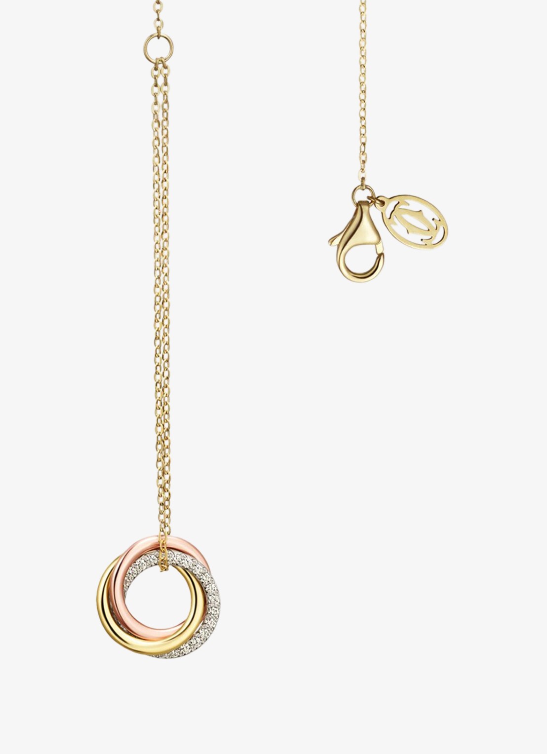 Cartier Trinity armband van 18 karaat rosé-, geel-, en witgoud met 25 diamanten CRB6069815 - detail 3 multicolor