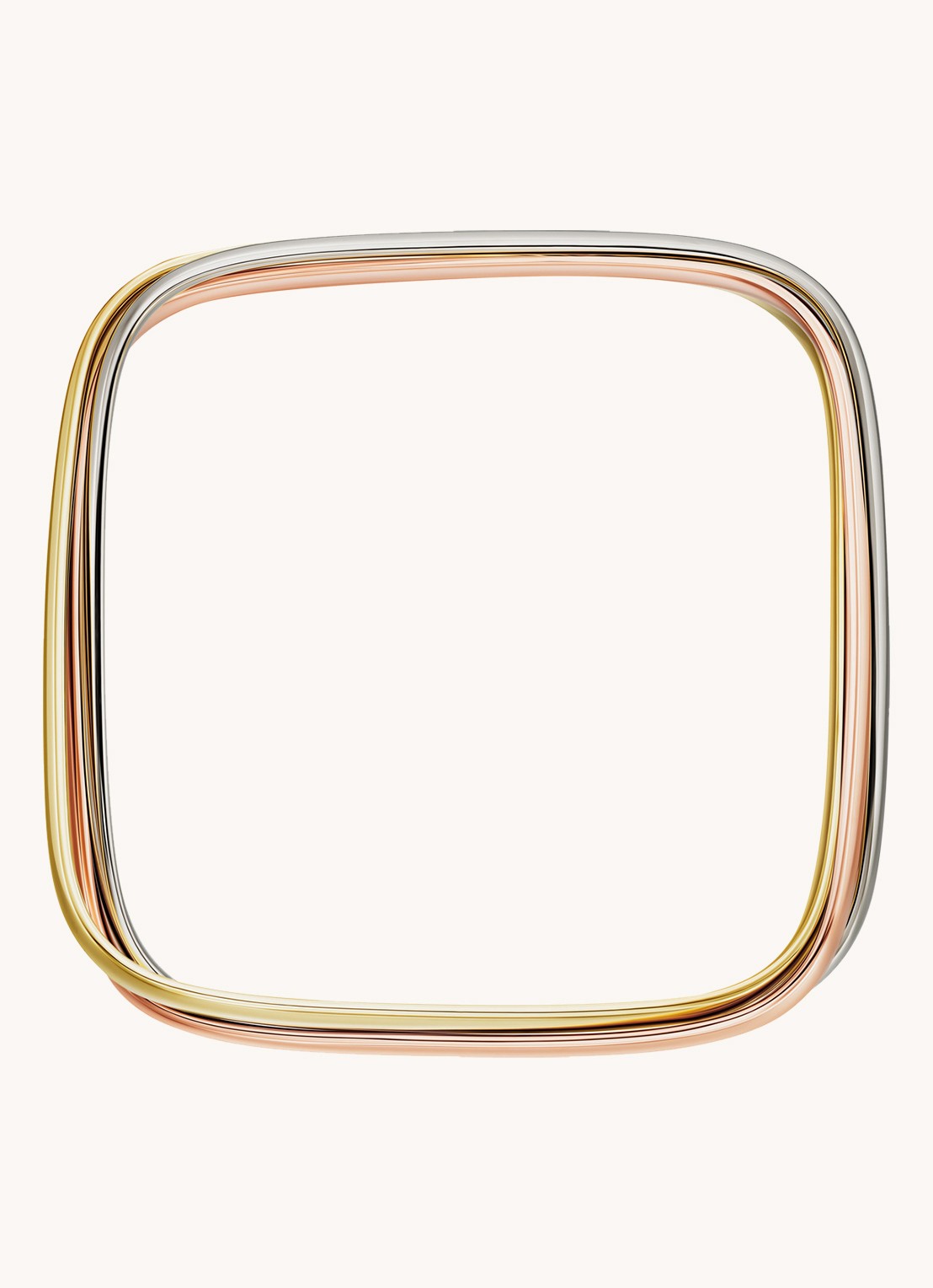 Cartier Trinity de Cartier bangle van 18 karaat rosé,- geel,- en witgoud CRB6078018 - detail 2 goud