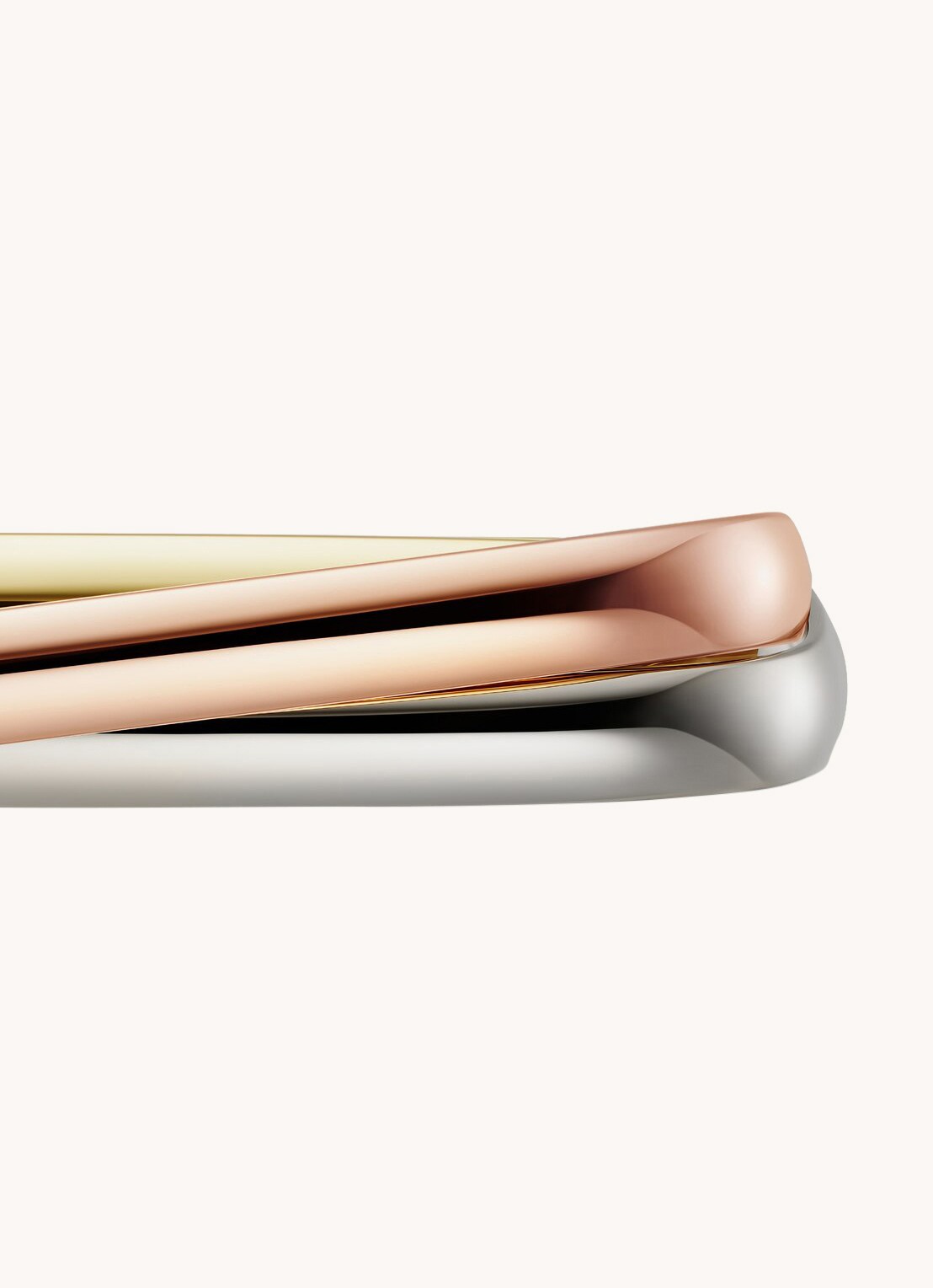Cartier Trinity de Cartier bangle van 18 karaat rosé,- geel,- en witgoud CRB6078018 - detail 4 goud