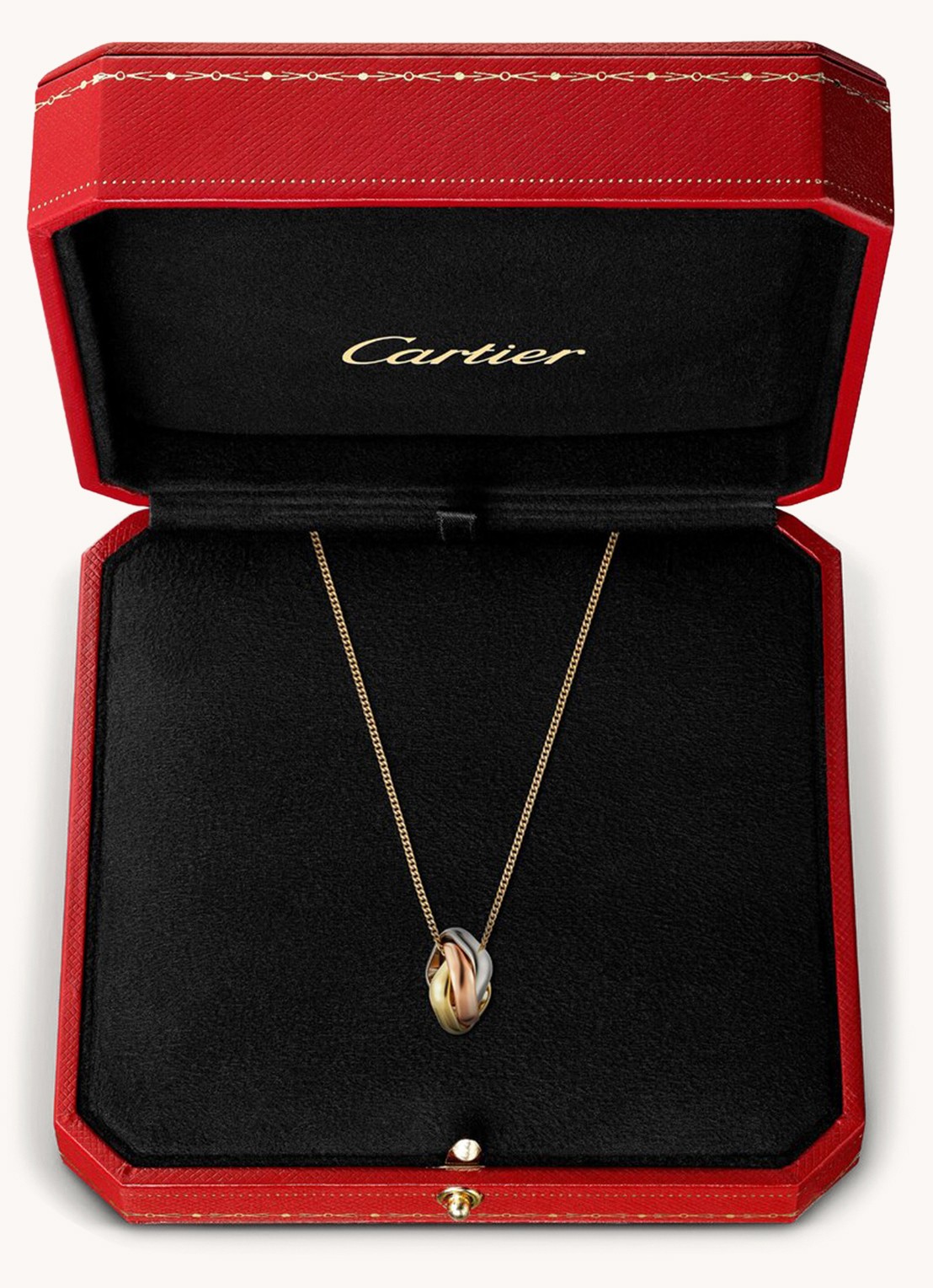 Cartier Trinity de Cartier ketting van 18 karaat rosé-, geel-, en witgoud CRB7224956 - detail 4 goud
