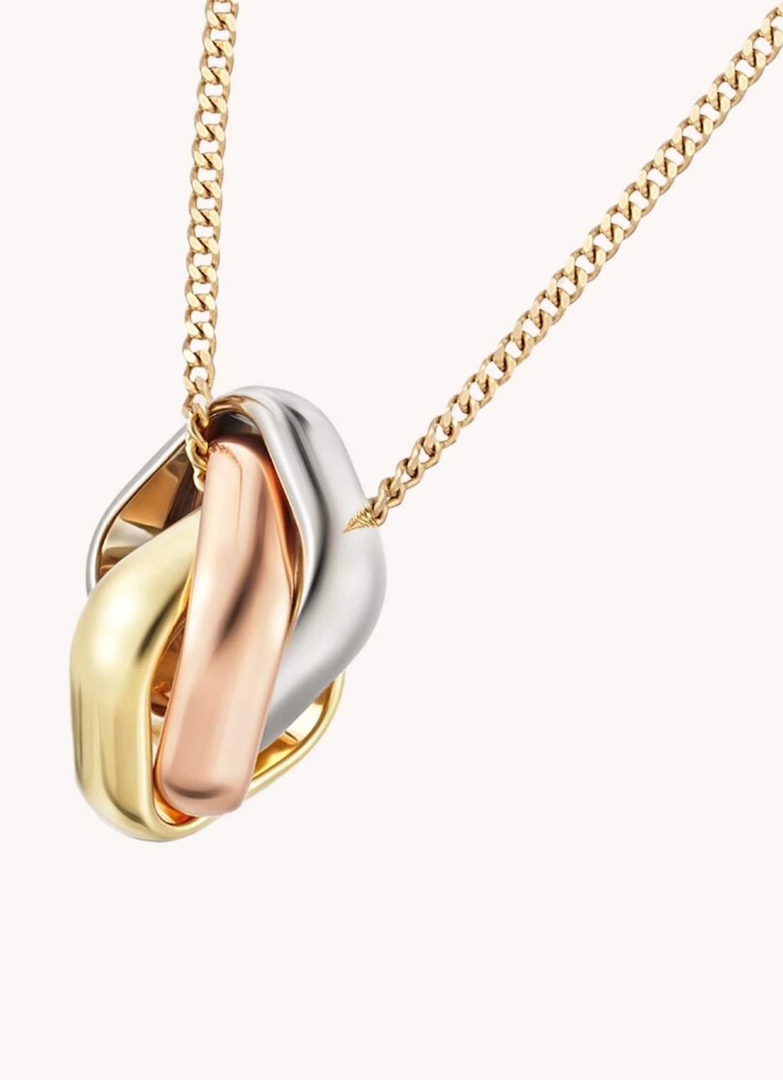 Cartier Trinity de Cartier ketting van 18 karaat rosé-, geel-, en witgoud CRB7224956 - detail 5 goud