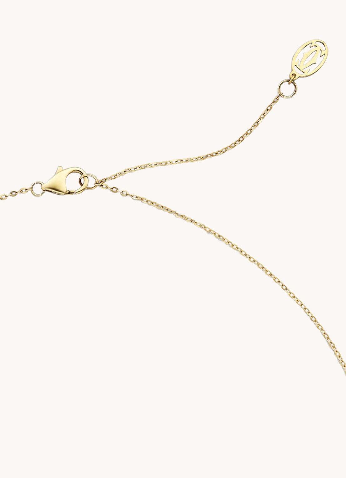 Cartier Trinity de Cartier ketting van 18 karaat rosé-, geel-, en witgoud met diamanten CRB7224844 - detail 5 goud