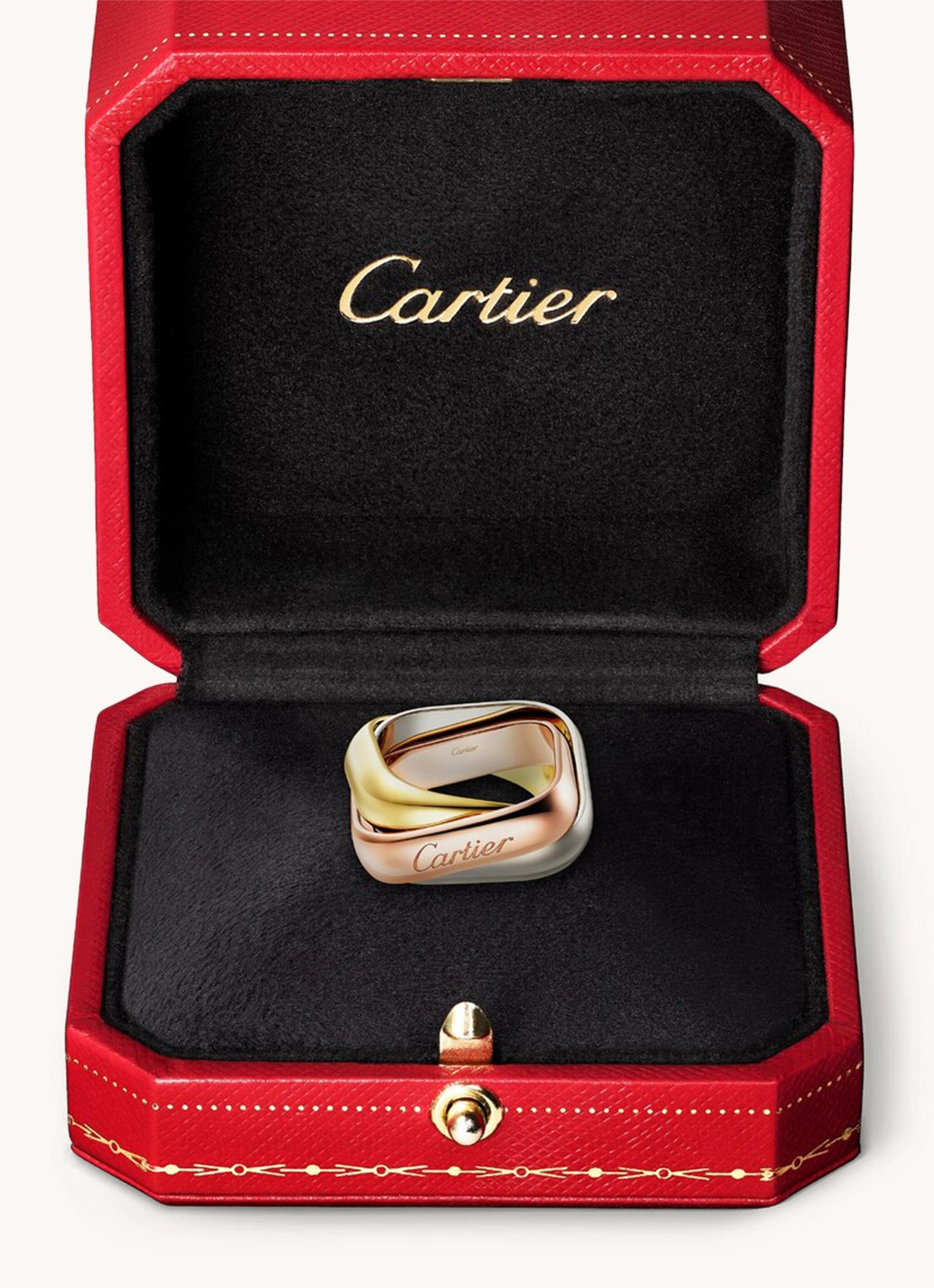 Cartier Trinity de Cartier ring van 18 karaat rosé-, geel-, en witgoud CRB4239900 - detail 3 goud