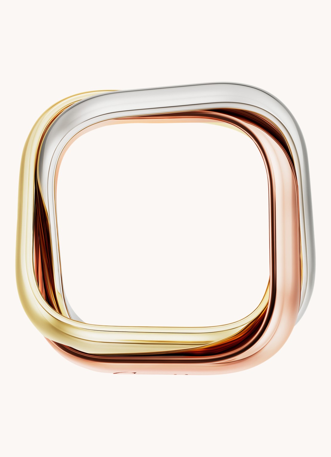 Cartier Trinity de Cartier ring van 18 karaat rosé-, geel-, en witgoud CRB4239900 - detail 4 goud